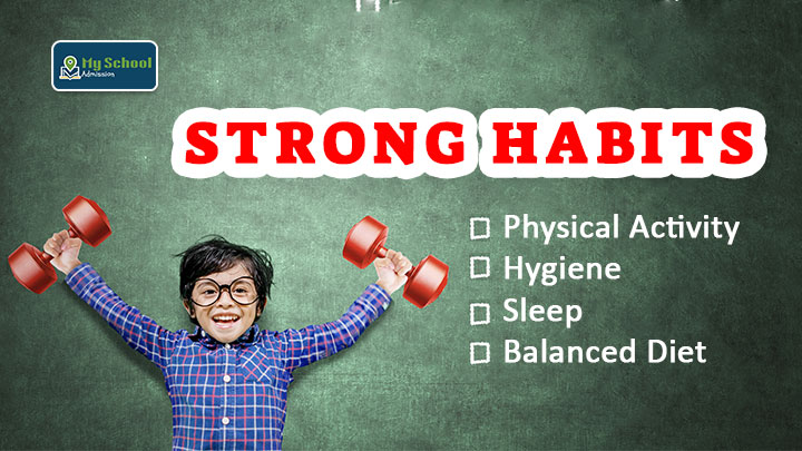 Student practicing 5 healthy habits for improved learning and well-being in school.