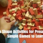 Fun shapes activity for kids: simple games to help preschoolers learn shapes.